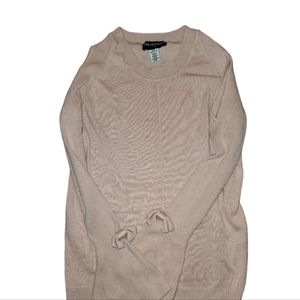 Karl Lagerfeld Pink Bow Sweater Oversized X-Small